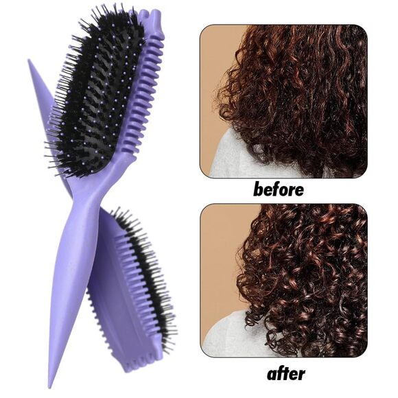 2-Pack Curl Defining Brushes for Curly Hair Detangling Styling Smooth Frizz Free - Picture 4 of 6